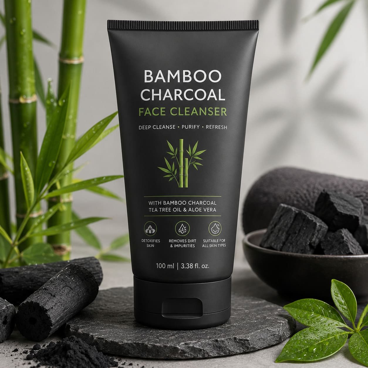 Bamboo Charcoal Face Cleanser