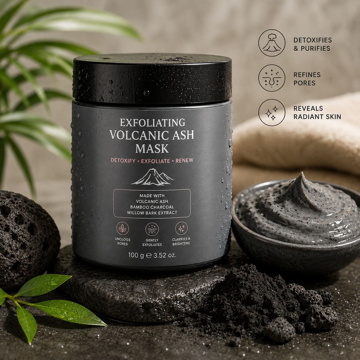 Exfoliating Volcanic Ash Mask