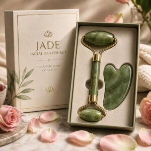 Jade Facial Roller Set